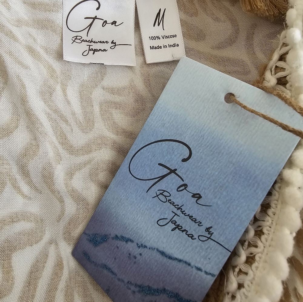 Goa Beachwear by Japna Swim Coverup Size Medium - Picture 5 of 5